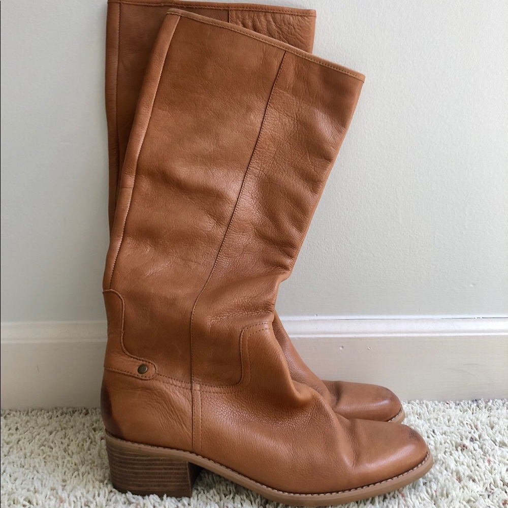 Size 9 Nine West Leather Knee High Boots